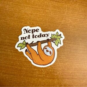 Sloth Sticker‎ with Funny Quote
